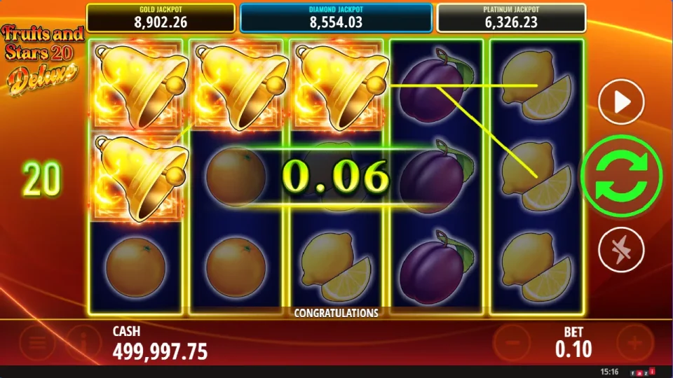 Fruits and Stars 20 Deluxe — screenshot 4