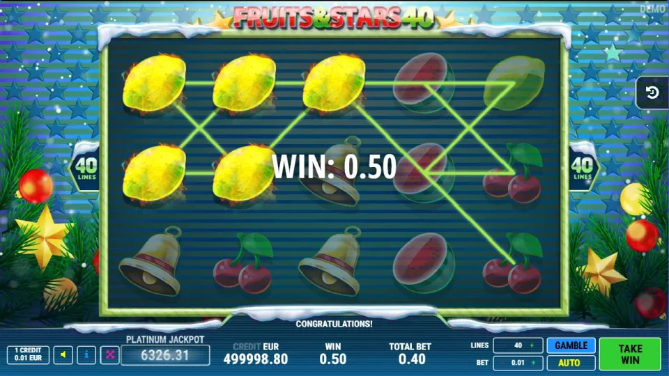 Fruits and Stars 40 Christmas — screenshot 3