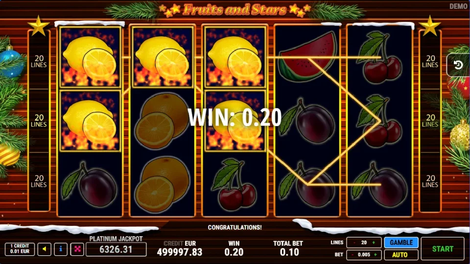 Fruits and Stars Christmas — screenshot 4