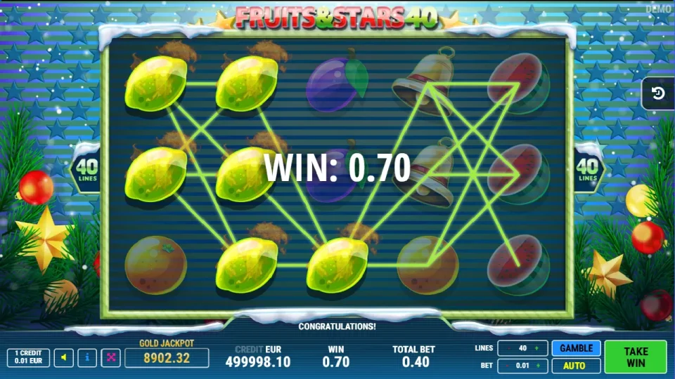 Fruits and Stars 40 Christmas — screenshot 4