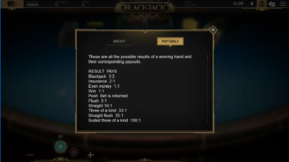 Blackjack 21+3 Multihand — screenshot 2
