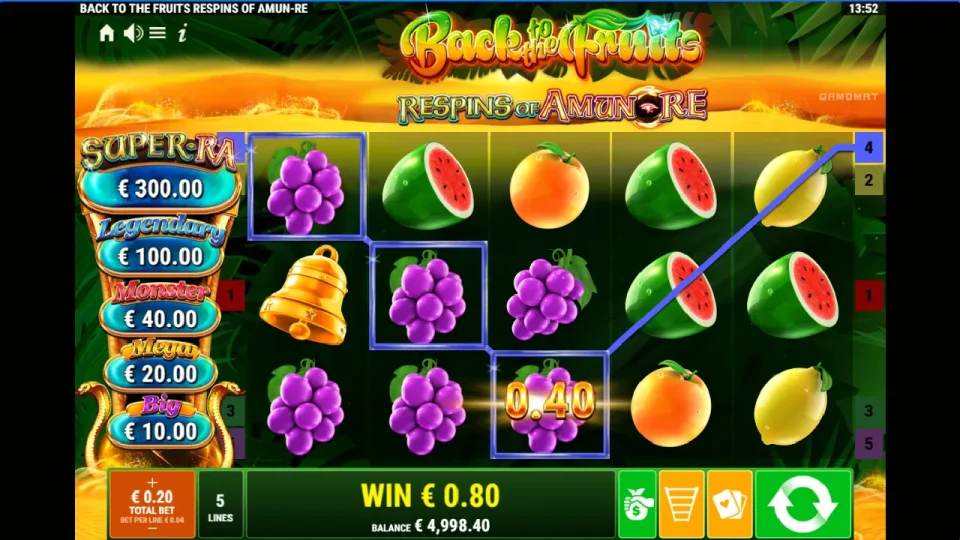 Back to the Fruits Respins of Amun-Re — screenshot 5