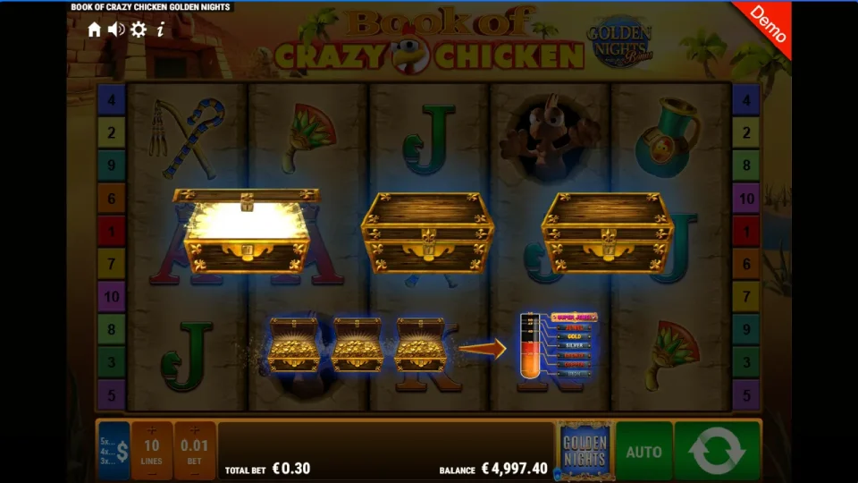 Book of Crazy Chicken Golden Nights Bonus — screenshot 5