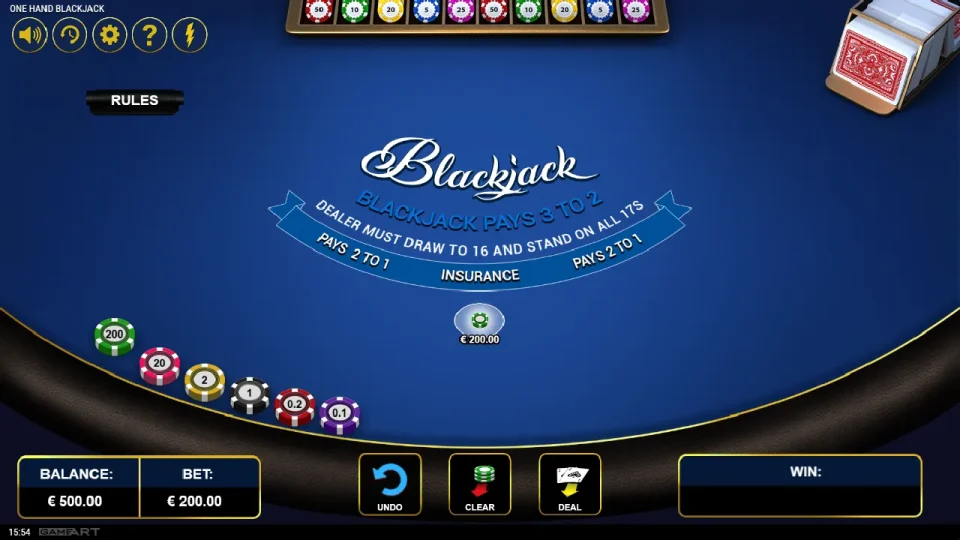 One-Hand Blackjack — screenshot 5
