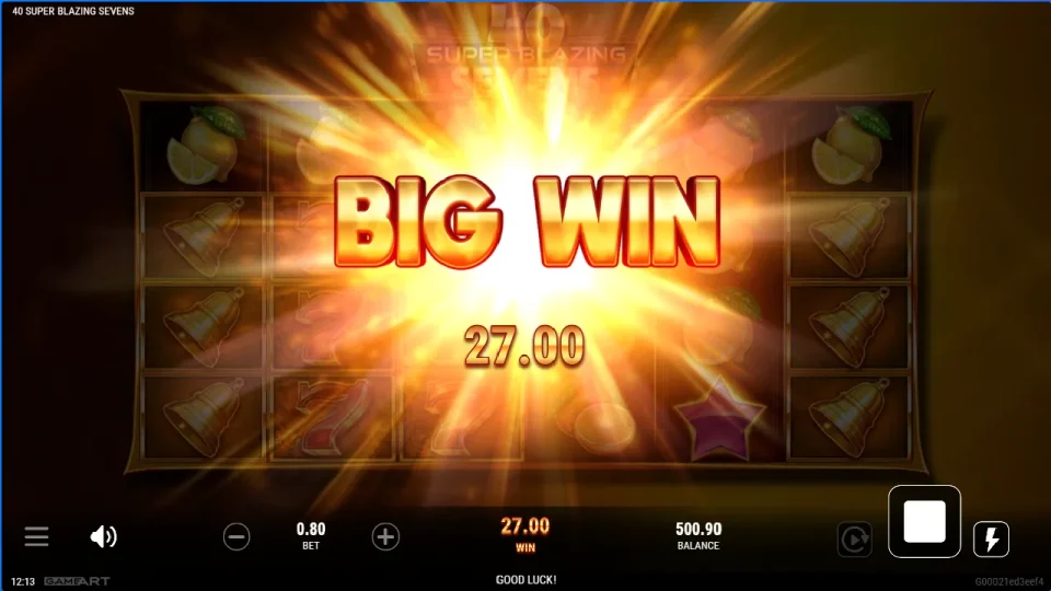 40 Super Blazing Sevens — screenshot 6