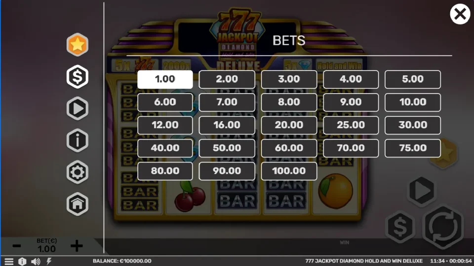 777 Jackpot Diamond Hold and Win Deluxe — screenshot 3