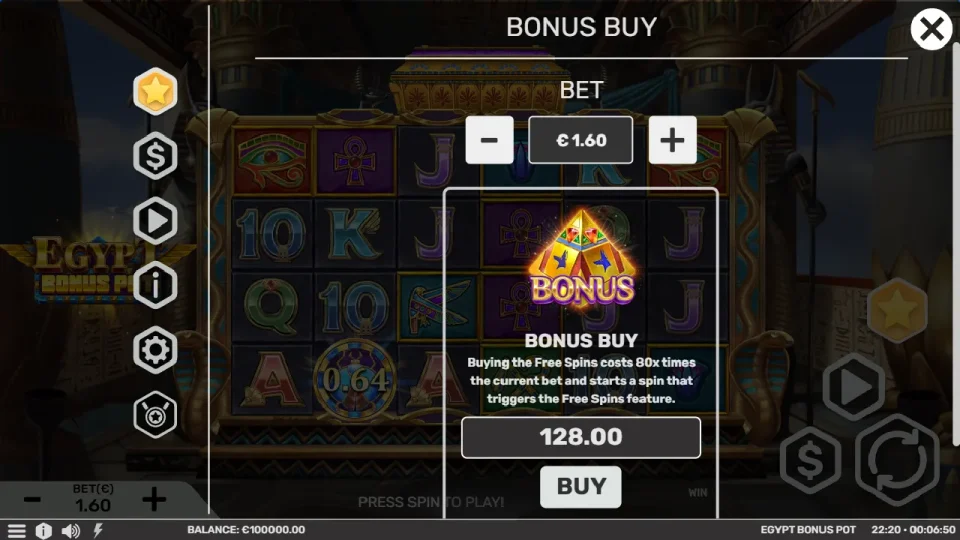 Egypt Bonus Pot — screenshot 3