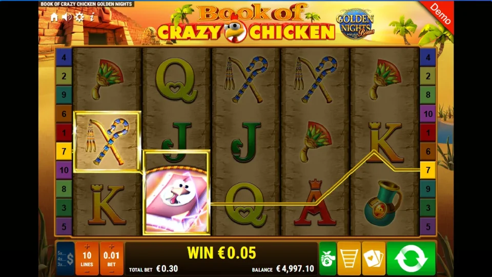 Book of Crazy Chicken Golden Nights Bonus — screenshot 6