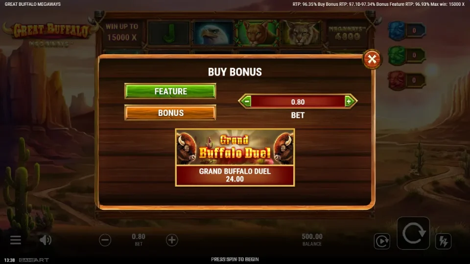 Great Buffalo Megaways — screenshot 6
