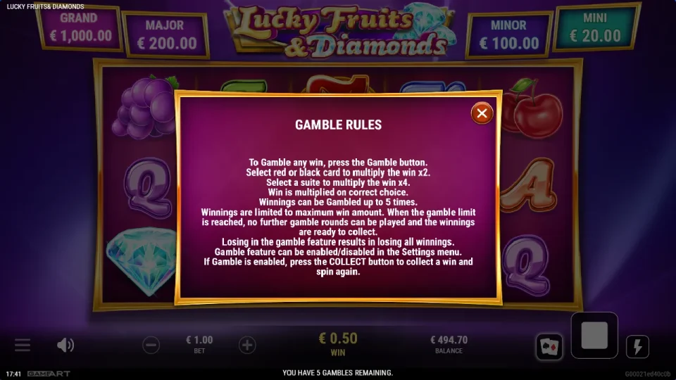 Lucky Fruits and Diamonds — screenshot 7