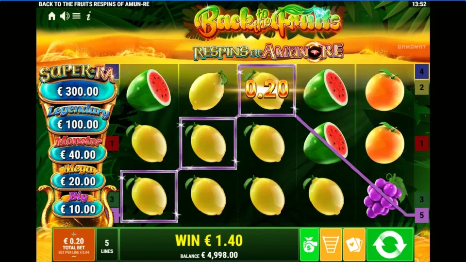 Back to the Fruits Respins of Amun-Re — screenshot 7