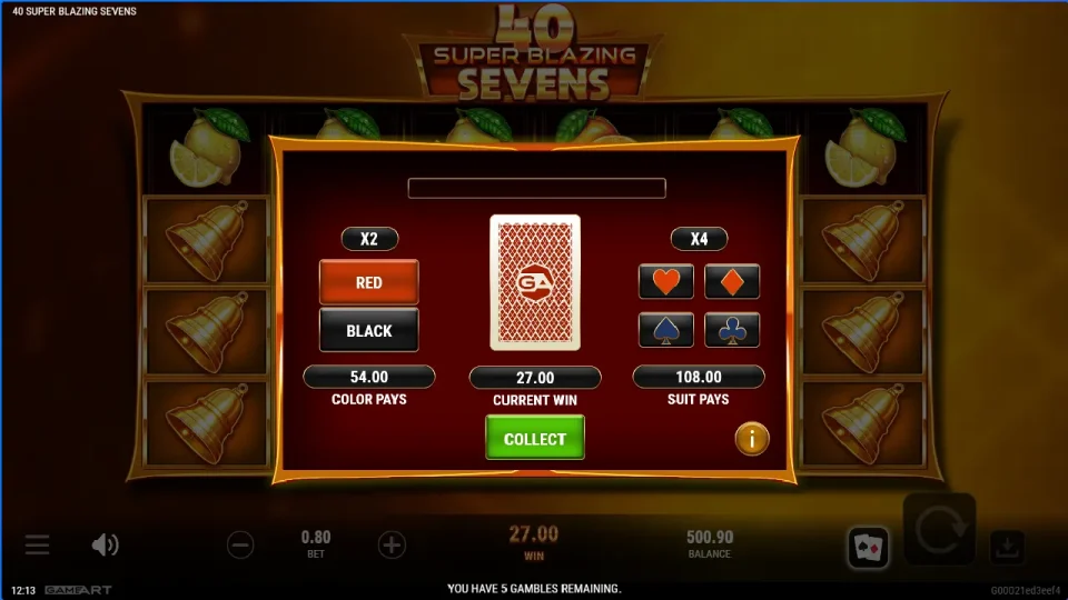 40 Super Blazing Sevens — screenshot 7