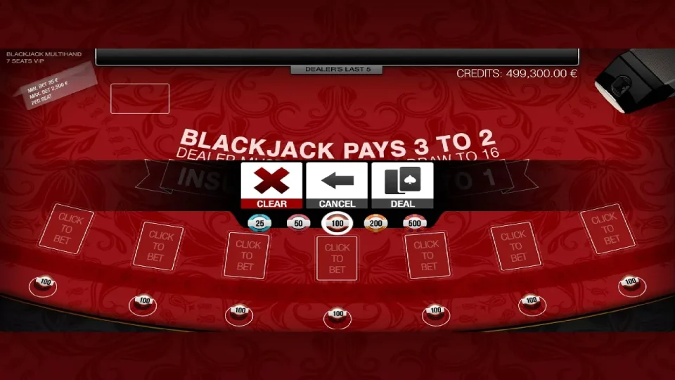 Blackjack Multihand 7 Seats VIP — screenshot 6