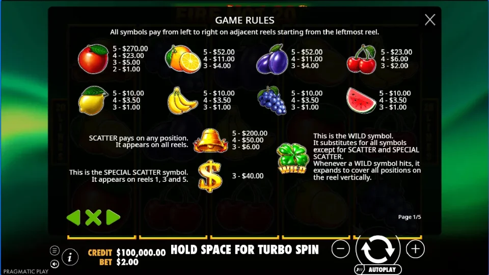 Fire Hot 20 — screenshot 1
