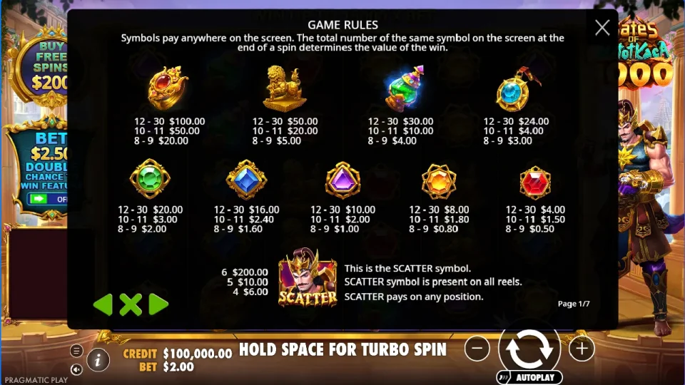 Gates of Gatot Kaca 1000 — screenshot 1