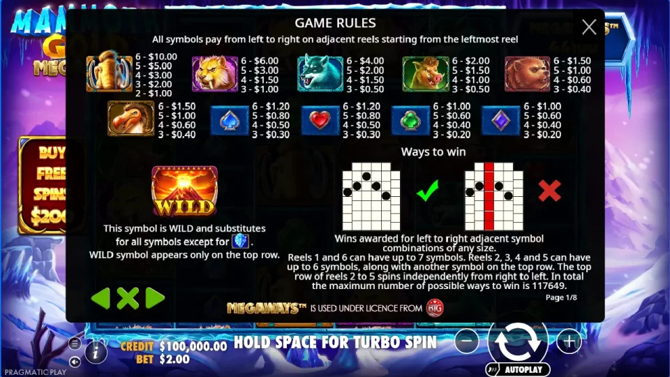 Mammoth Gold Megaways — screenshot 1