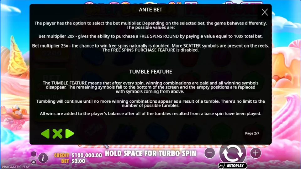 Sweet Bonanza HappyLuke — screenshot 2