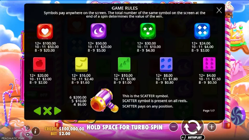 Sweet Bonanza Dice — screenshot 2