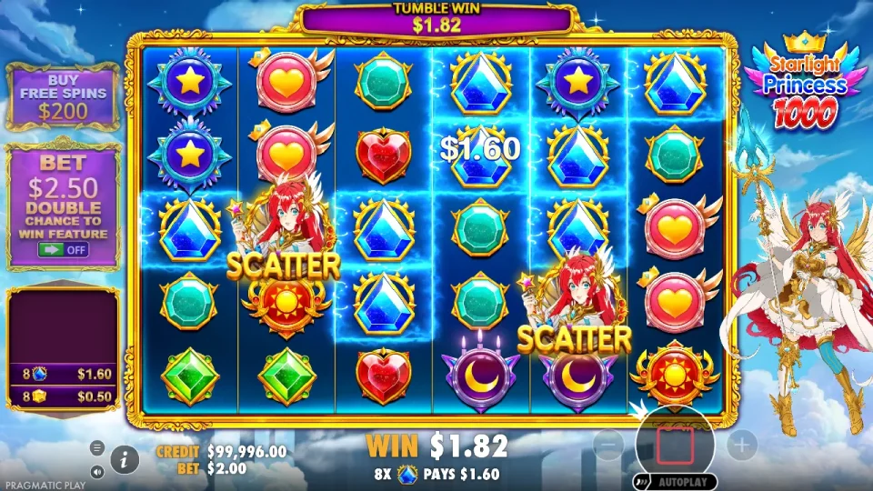 Starlight Princess 1000 — screenshot 2