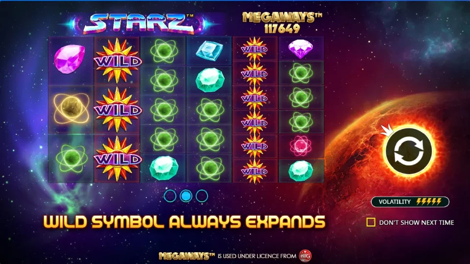 Starz Megaways — screenshot 2