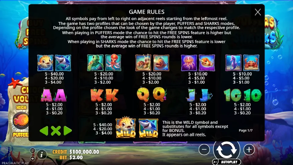 Puffers Vs Sharks — screenshot 2