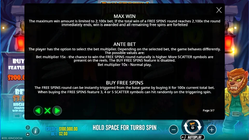 Fangtastic Freespins — screenshot 3