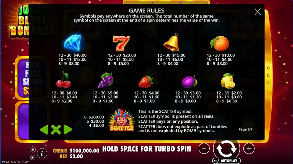 Joker Blast Bonanza — screenshot 3