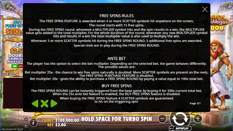 Gates of LeoVegas 1000 — screenshot 3