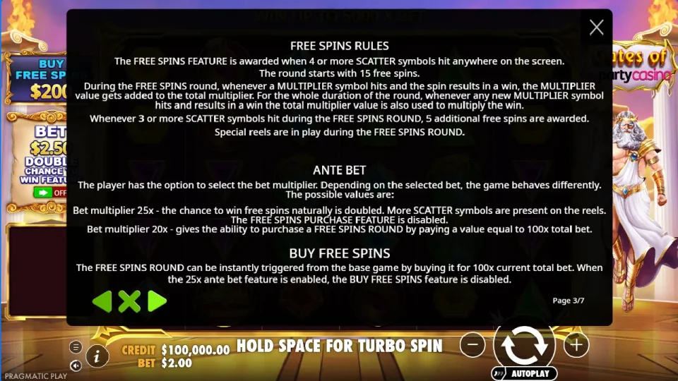 Gates of Party Casino — screenshot 3