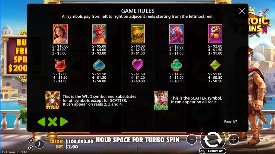 Heroic Spins — screenshot 3