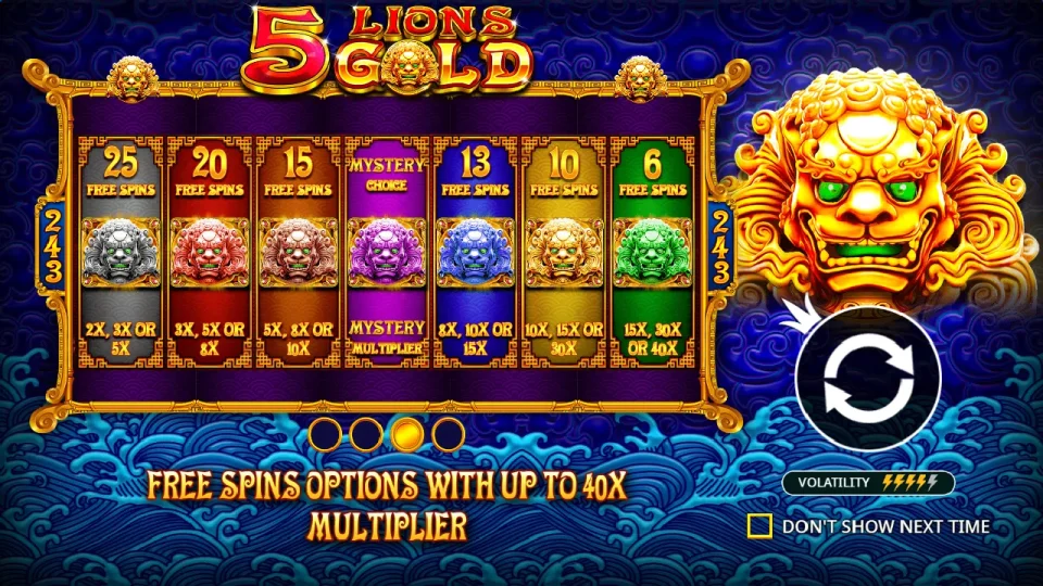 5 Lions Gold — screenshot 3