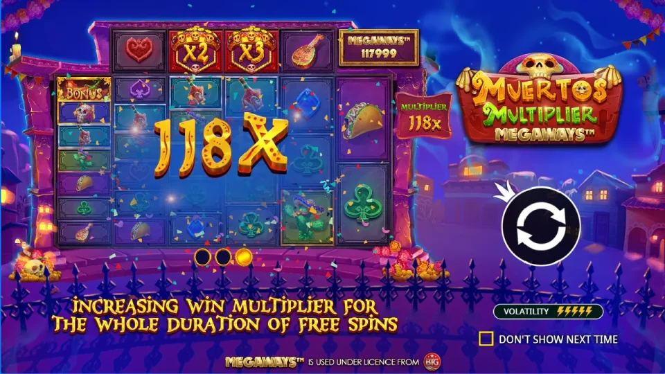 Muertos Multiplier Megaways — screenshot 3