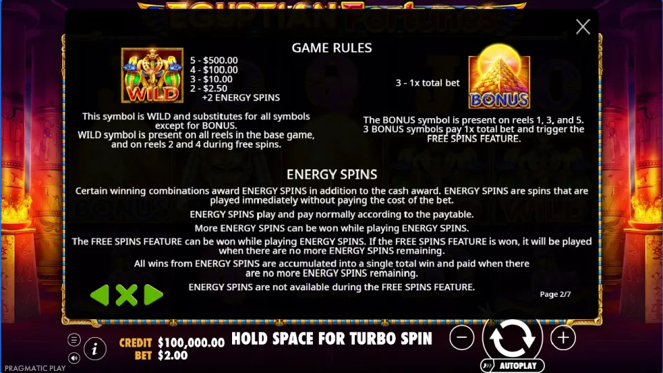 Egyptian Fortunes — screenshot 4