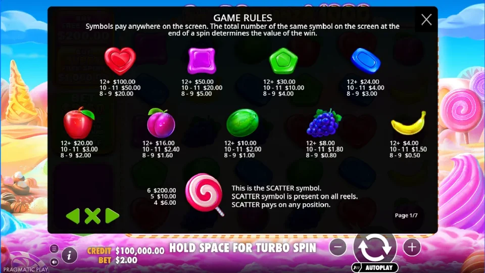 Sweet Bonanza 1000 — screenshot 4