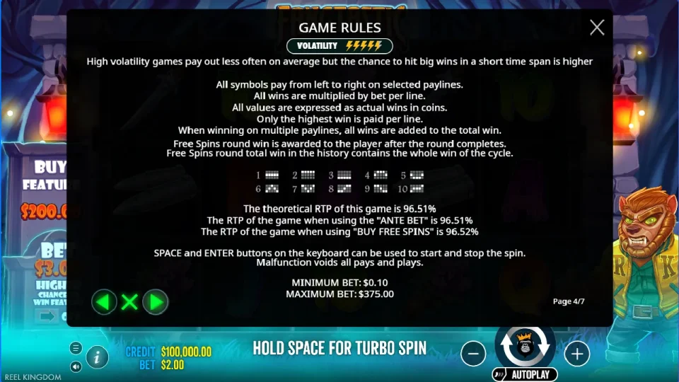 Fangtastic Freespins — screenshot 4