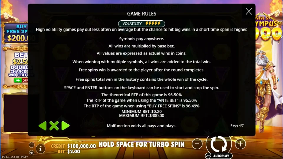 Gates of Olympus 1000 — screenshot 4