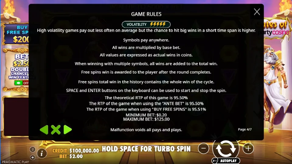 Gates of Party Casino — screenshot 4