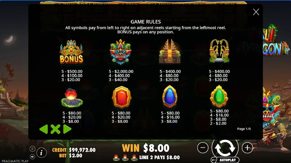Bali Dragon — screenshot 4