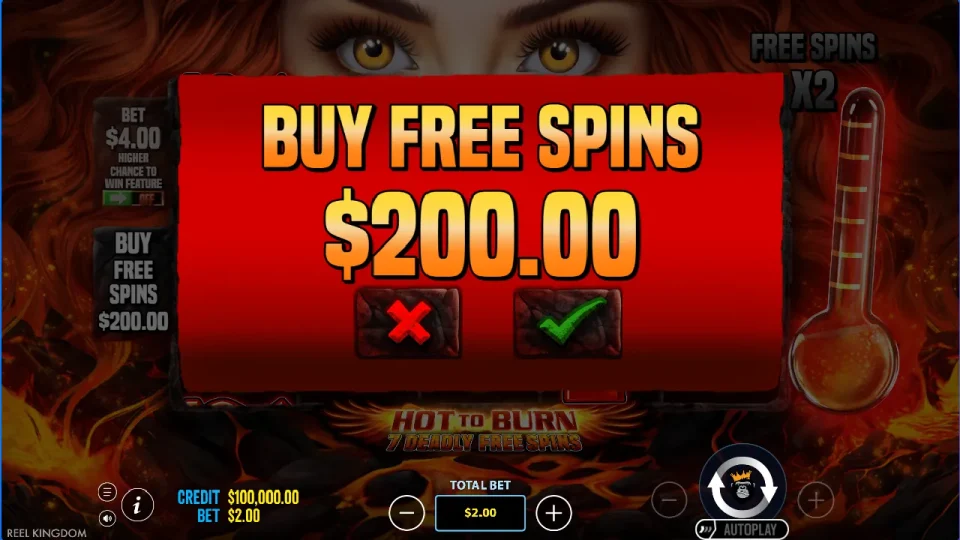 Hot to Burn – 7 Deadly Free Spins — screenshot 5