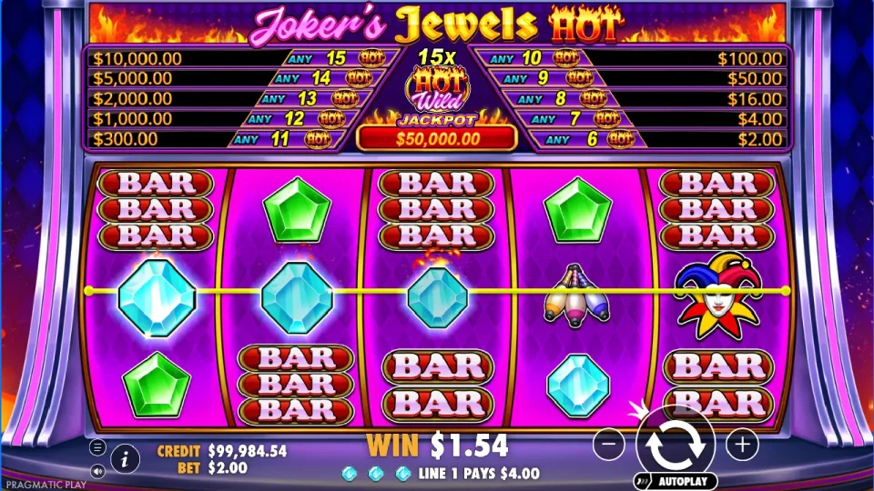 Joker’s Jewels Hot — screenshot 5