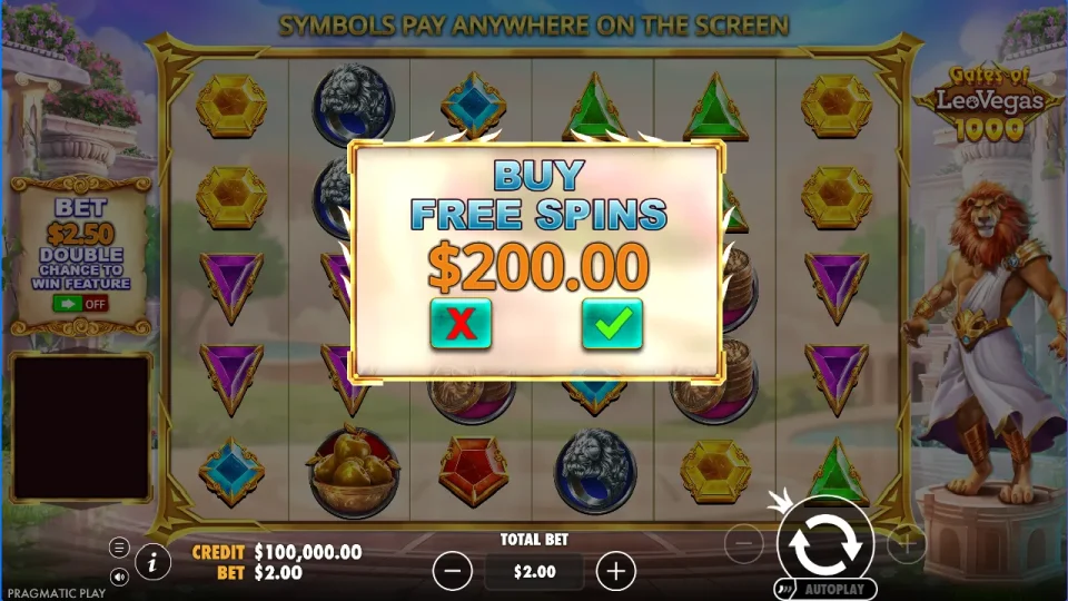 Gates of LeoVegas 1000 — screenshot 5