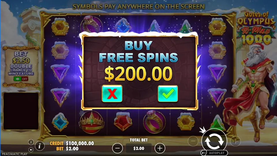 Gates of Olympus Xmas 1000 — screenshot 5