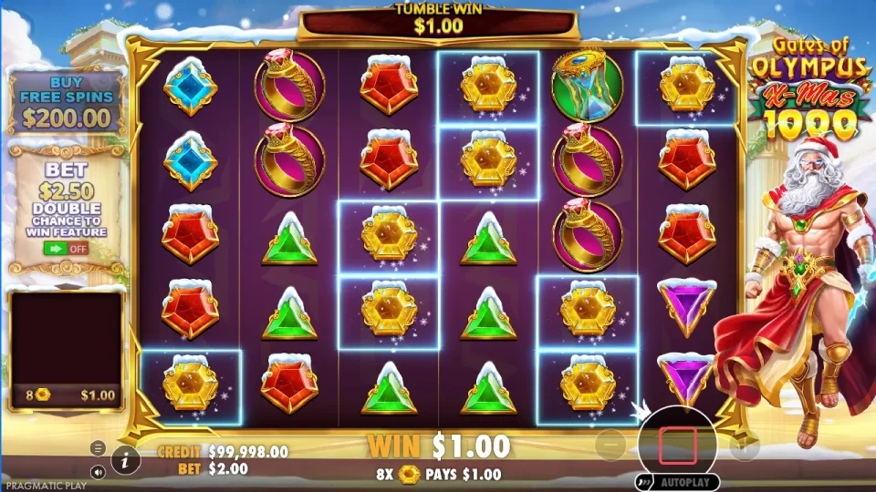 Gates of Olympus Xmas 1000 — screenshot 6