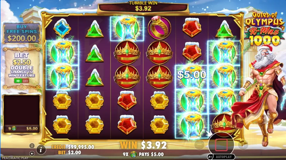 Gates of Olympus Xmas 1000 — screenshot 7
