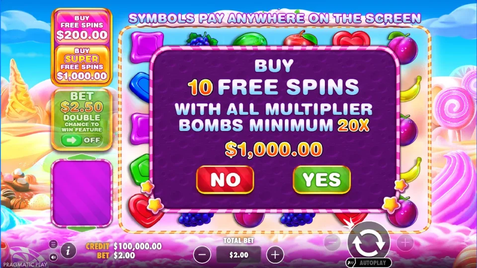Sweet Bonanza 1000 — screenshot 9