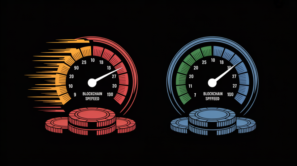 Tron vs Bitcoin Cash transaction speed comparison chart for casino payouts