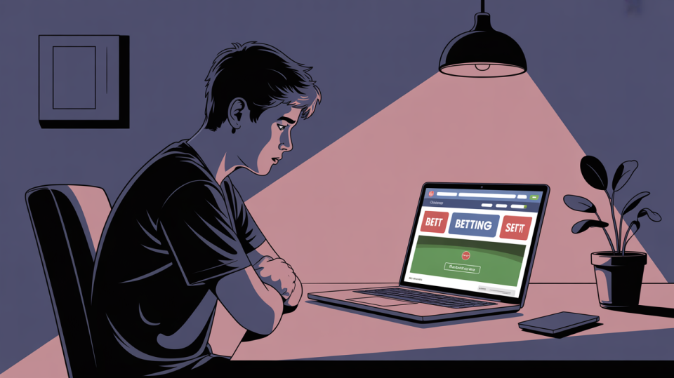 GamStop UK self-exclusion scheme logo or report graphic showing 16% rise in sign-ups H1 2026